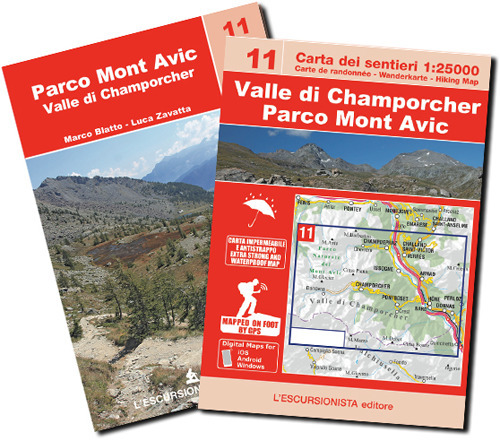 Valle di Champorcher, Parco Mont Avic. Ediz. multilingue. Con Carta geografica: Carta dei sentieri 1:25.000