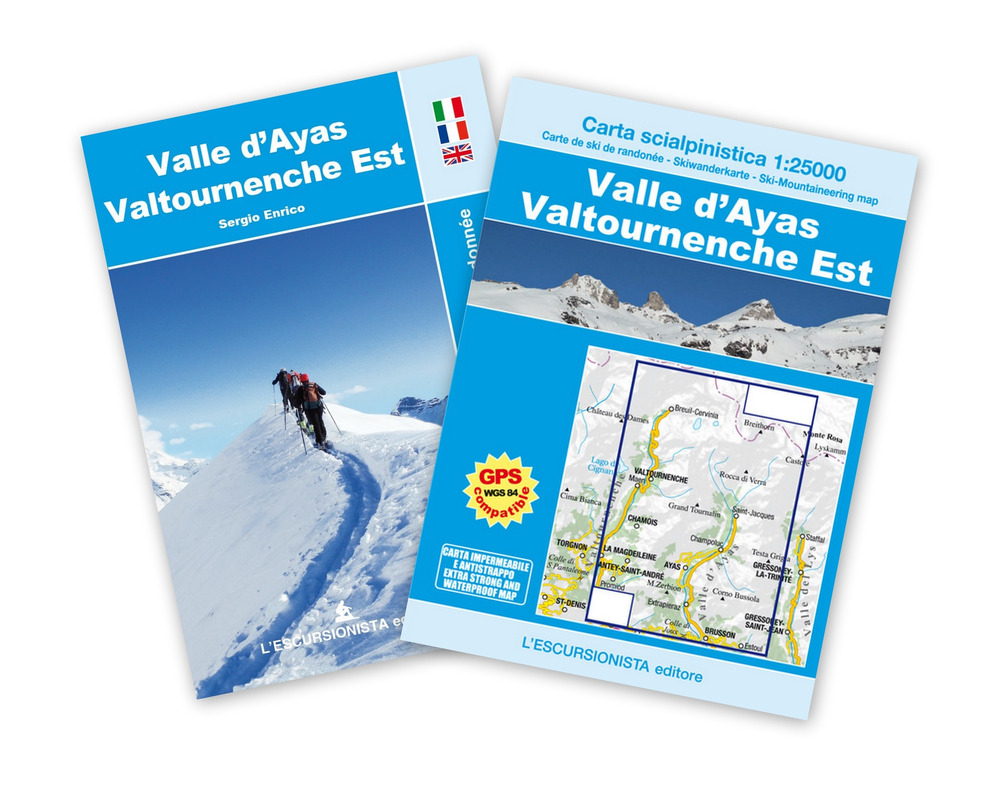 Valle D'ayas. Valtournenche Est. Ediz. italiana, inglese e francese. Con Carta geografica