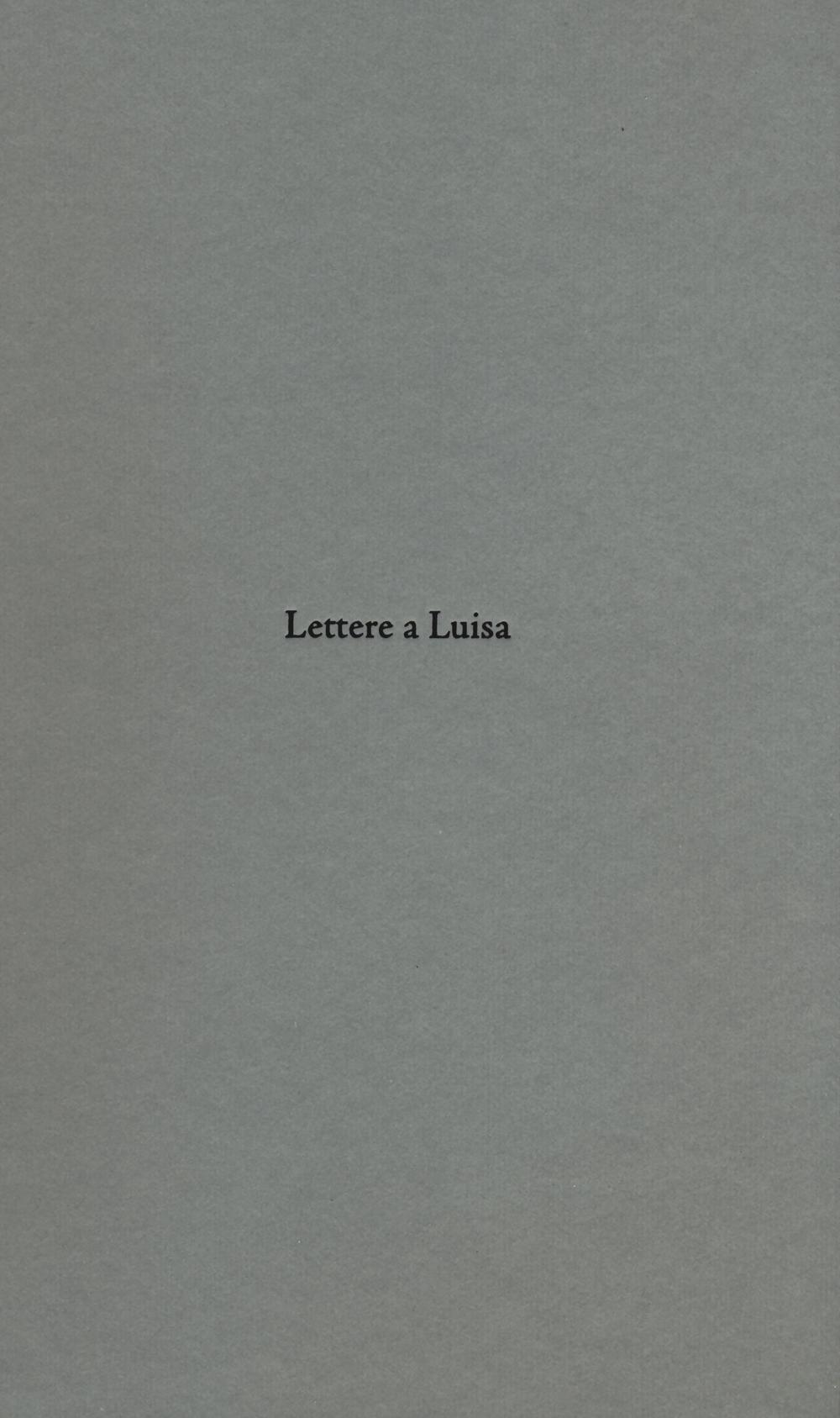 Lettere a Luisa