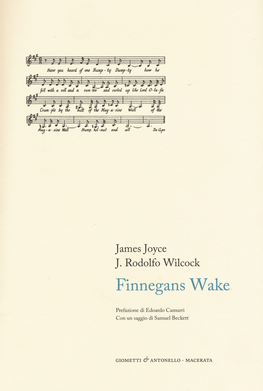 Finnegans Wake. Testo inglese a fronte