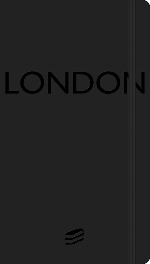 London. Notebook. Black cover. Ediz. italiana e inglese