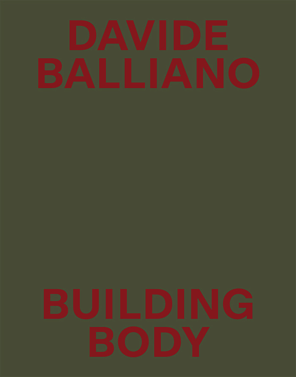 Davide Balliano. Building body