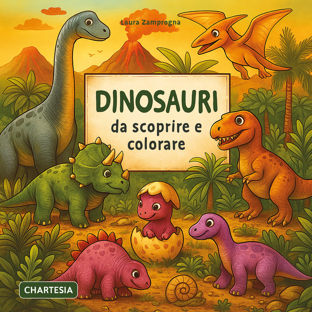 Dinosauri da scoprire e colorare. Ediz. a caratteri grandi