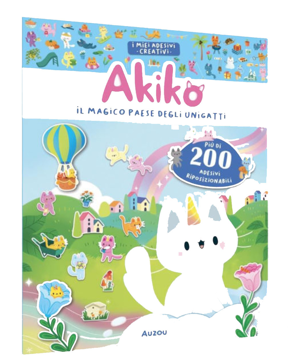 Akiko. Il magico paese degli unigatti. Con adesivi. Ediz. a colori