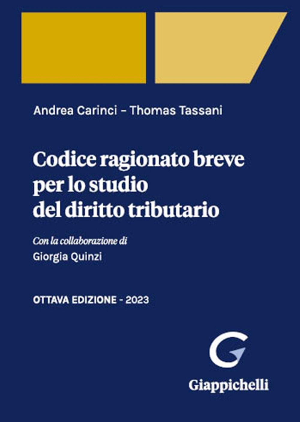 Codice ragionato breve per lo studio del diritto tributario