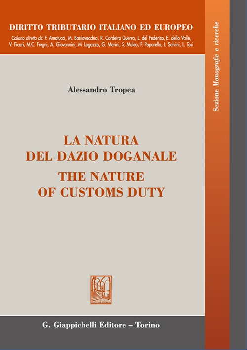 La natura del dazio doganale-The nature of customs duty