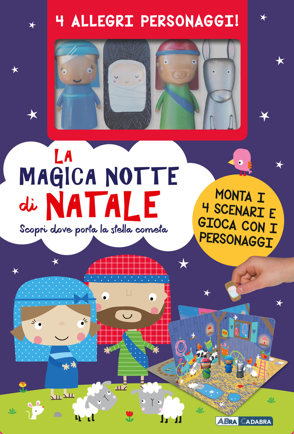 La magica notte di Natale. Ediz. a colori. Con 4 marionette. Con 4 scenari