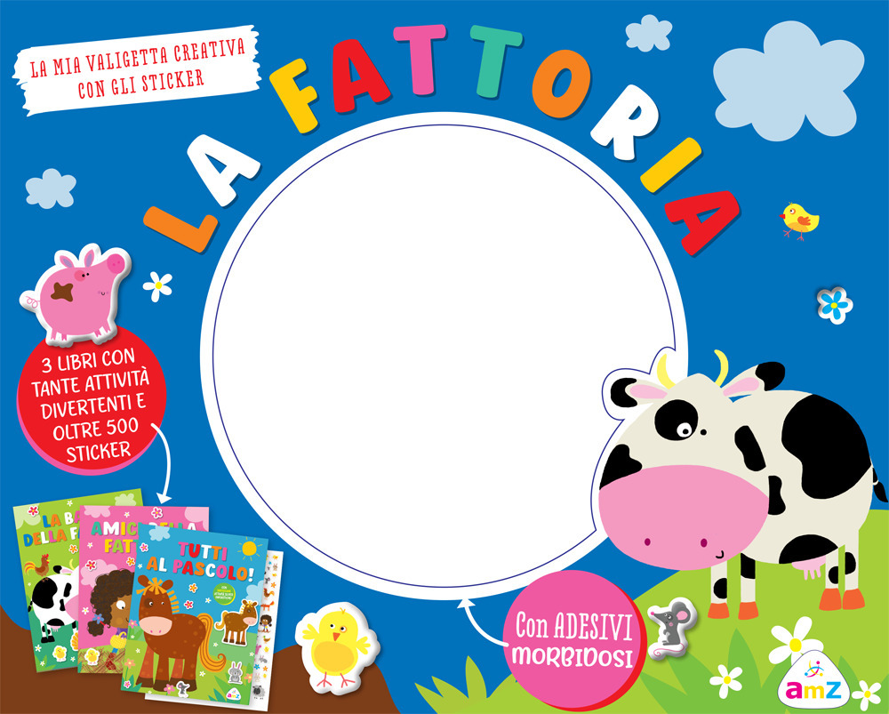 La fattoria. La mia valigetta creativa. Ediz. illustrata. Con 500 Adesivi