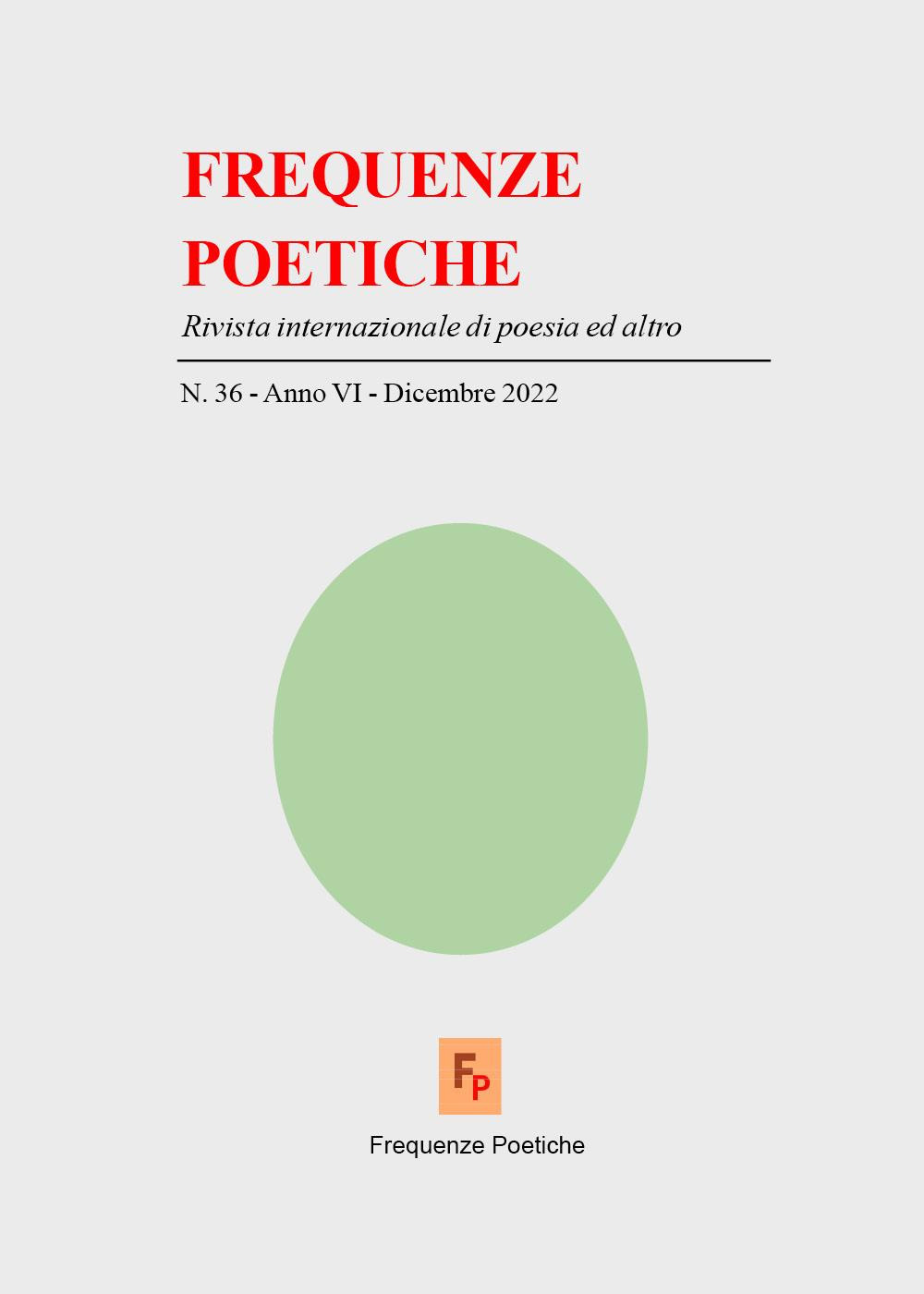 Frequenze poetiche. Rivista di poesia internazionale ed altro. Vol. 36