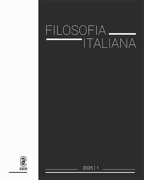 Filosofia italiana (2025). Vol. 1