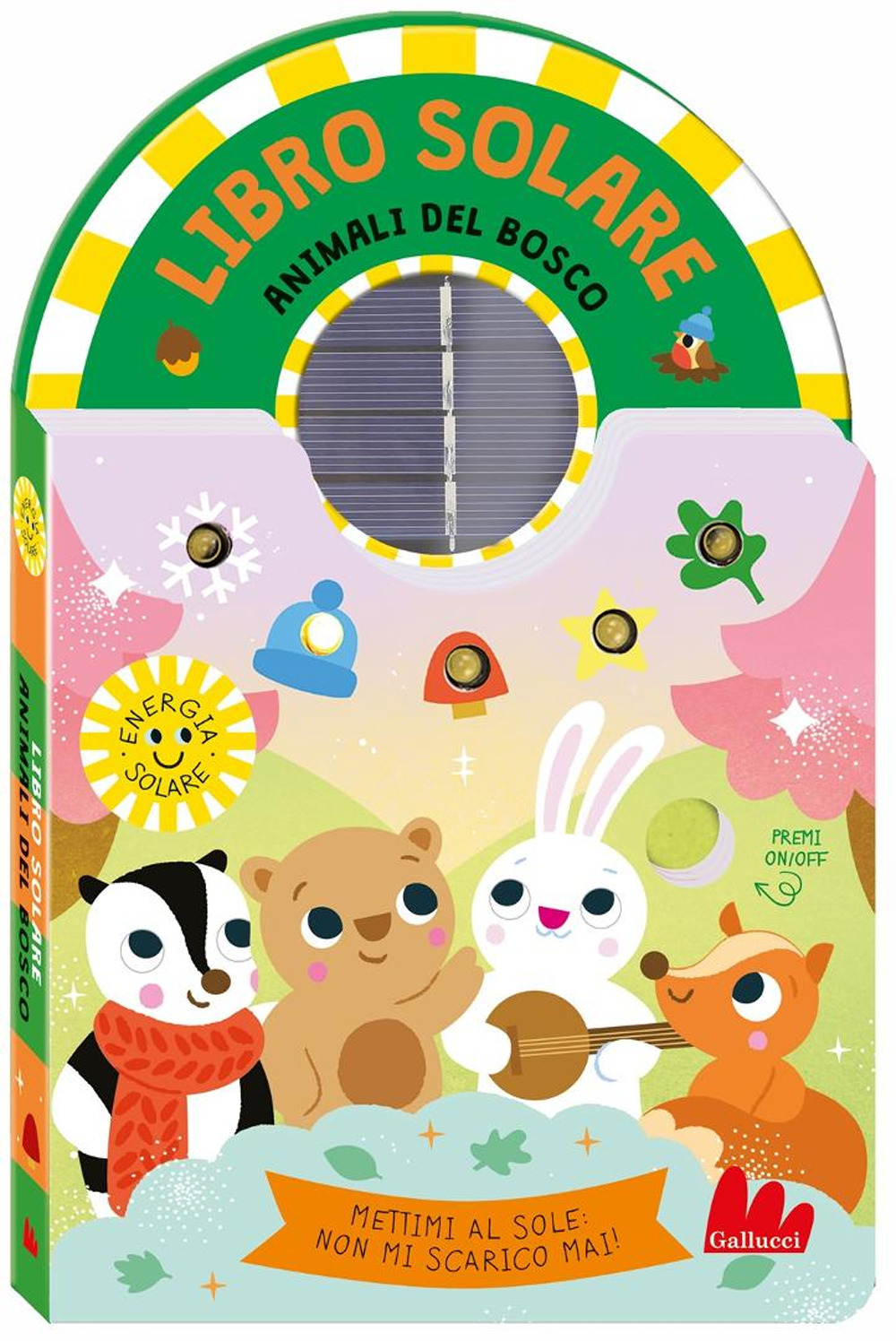 Animali del bosco. Libro solare. Ediz. a colori
