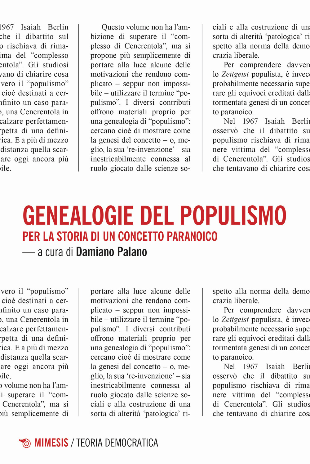 Genealogie del populismo. Per la storia di un concetto paranoico