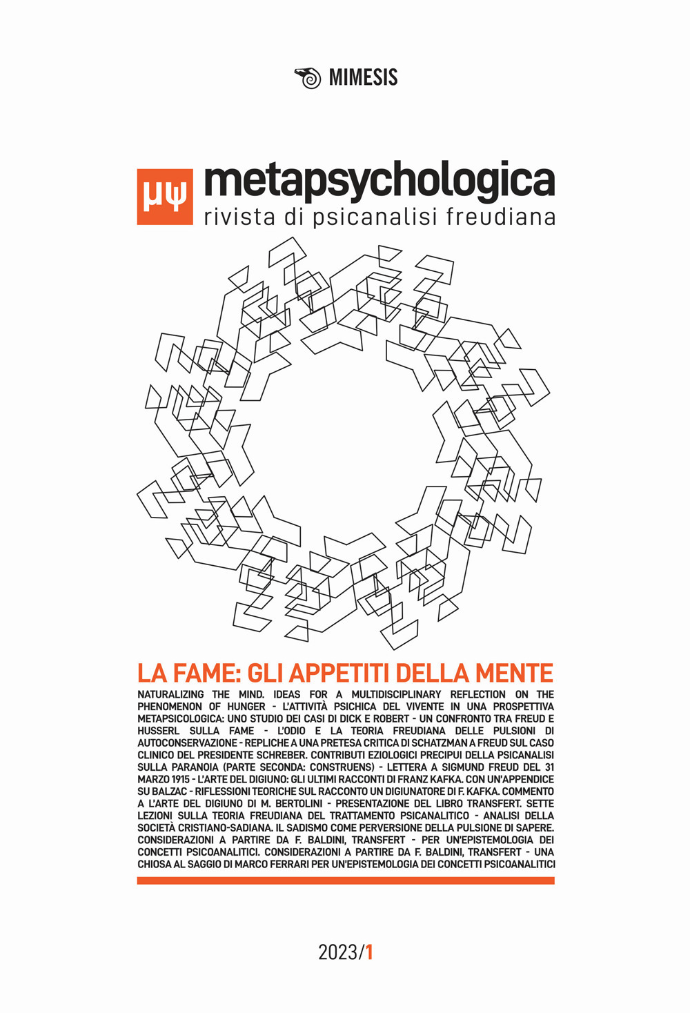 Metapsychologica. Rivista di psicanalisi freudiana (2023). Vol. 1