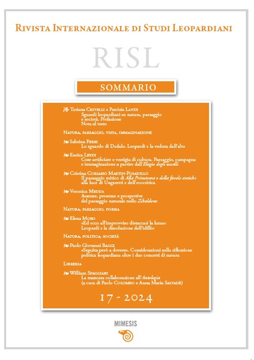 Rivista internazionale di studi leopardiani (2024). Vol. 17