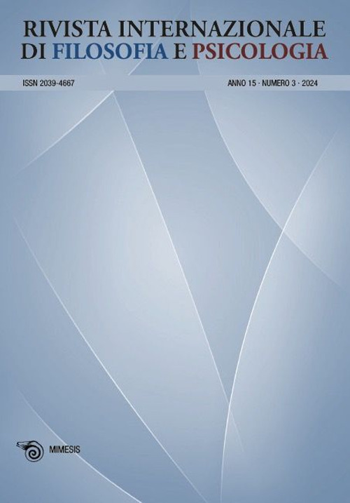 Rivista internazionale di filosofia e psicologia (2024). Ediz. bilingue. Vol. 3