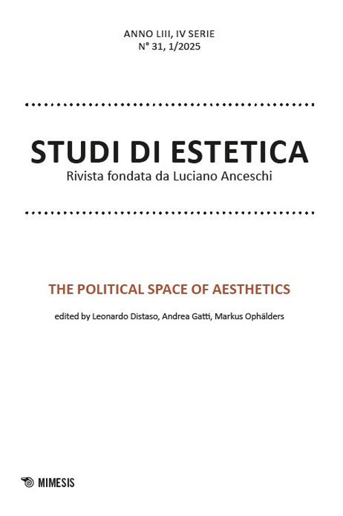 Studi di estetica (2025). Vol. 1: The political space of aesthetics