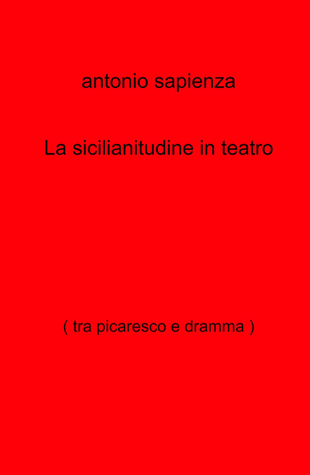 La sicilianitudine in teatro (tra picaresco e dramma)