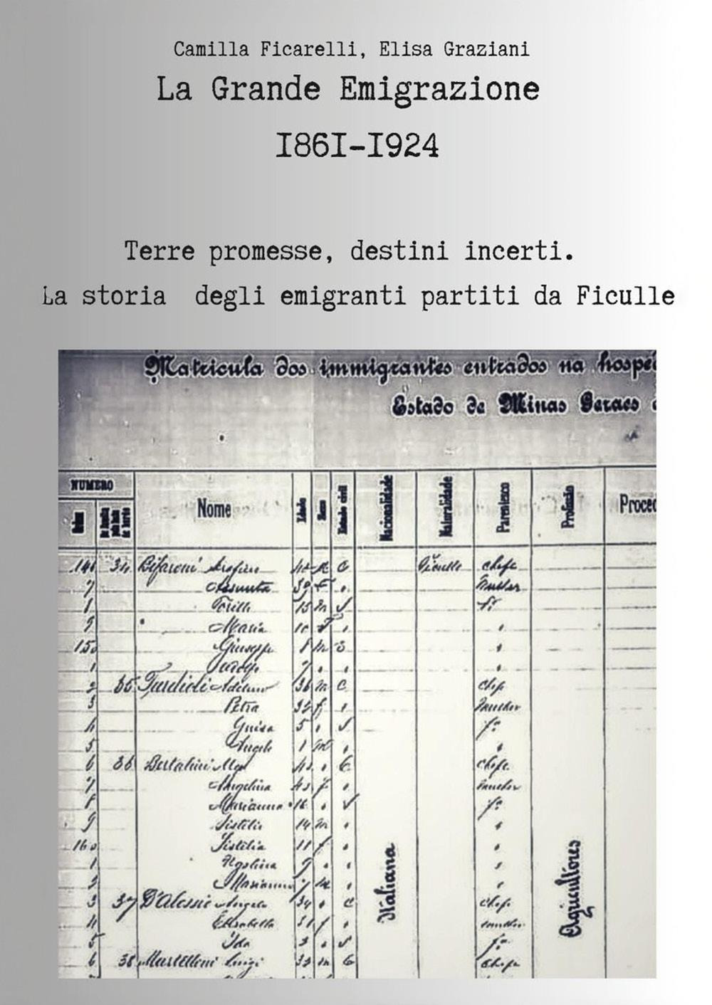 La grande emigrazione 1861-1924. Terre promesse, destini incerti. La storia degli emigranti partiti da Ficulle