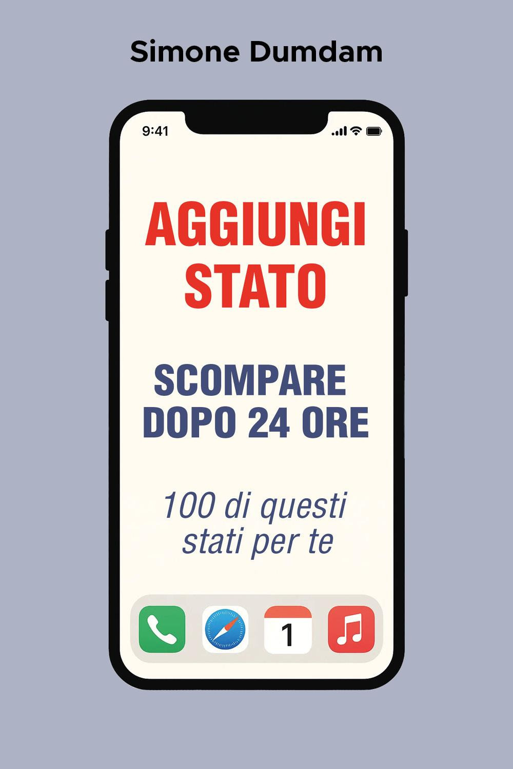 Aggiungi stato. Scompare dopo 24 ore. 100 Di questi stati per te