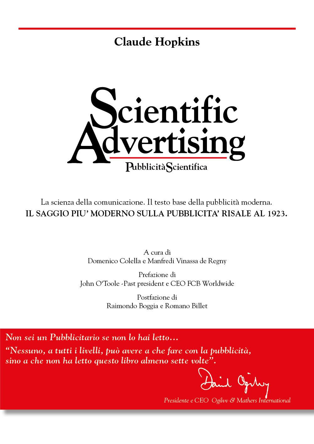 Scientific advertising-pubblicità scientifica. Ediz. bilingue