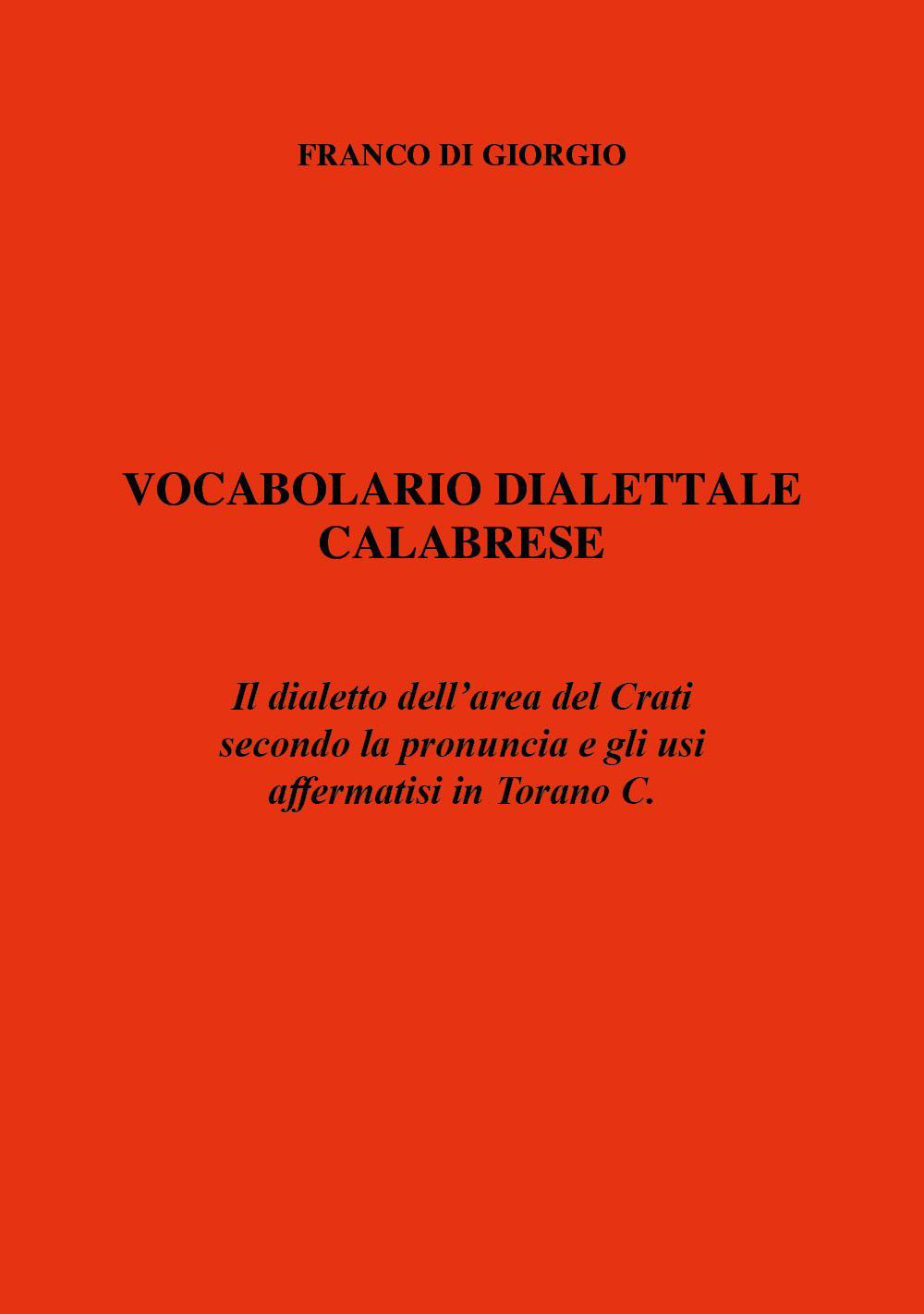 Vocabolario dialettale calabrese