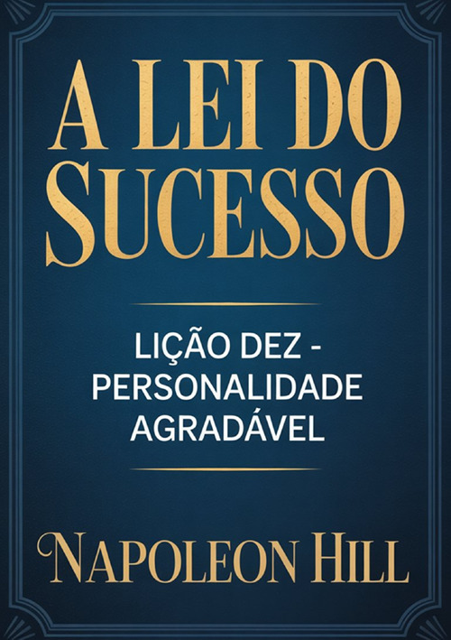 A lei do sucesso. Lição dez. Personalidade agradavel
