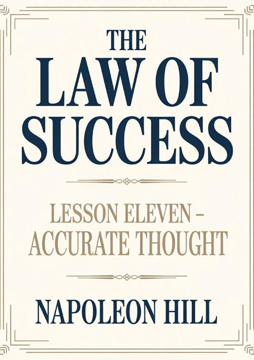 The law of success. Lesson eleven. Accurate thought