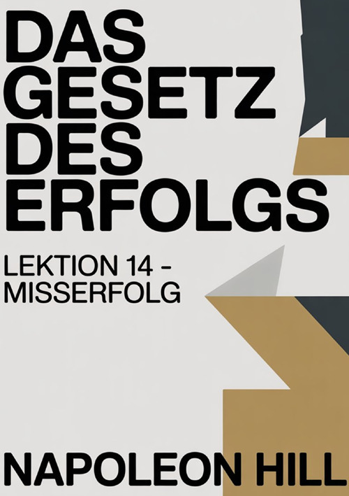 Das gesetz des erfolgs. Lektion 14. Misserfolg