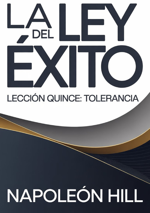 La ley del éxito. Lección quince. Tolerancia