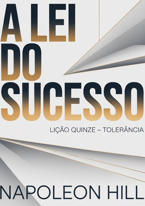 A lei do sucesso. Lição quinze. Tolerância
