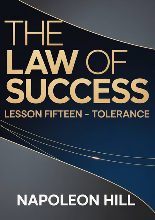 The law of success. Lesson fifteen. Tolerance