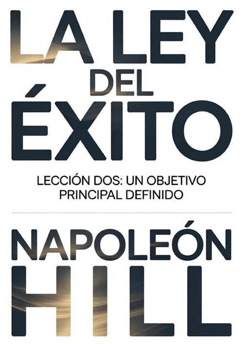 La ley del éxito. Lección dos. Un objetivo principal definido