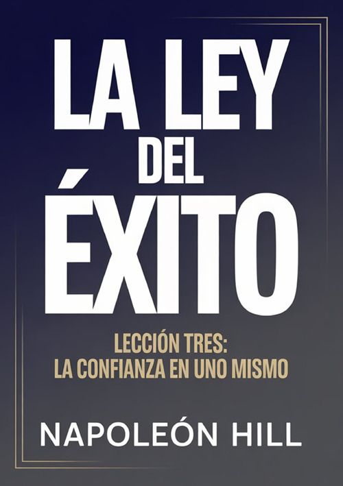 La ley del éxito. Lección tres. La confianza en uno mismo
