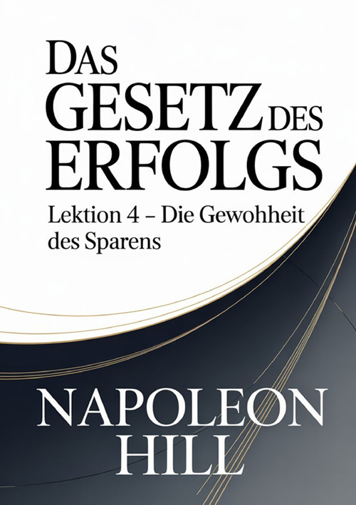 Das gesetz des erfolgs. Lektion 4. Die gewohnheit des sparens