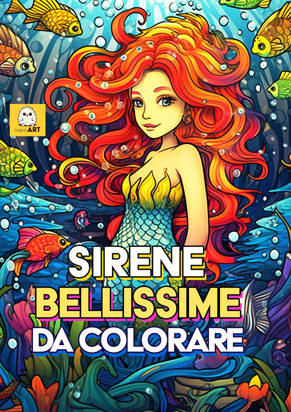 Sirene bellissime da colorare. Libro da colorare per bambini. Ediz. illustrata