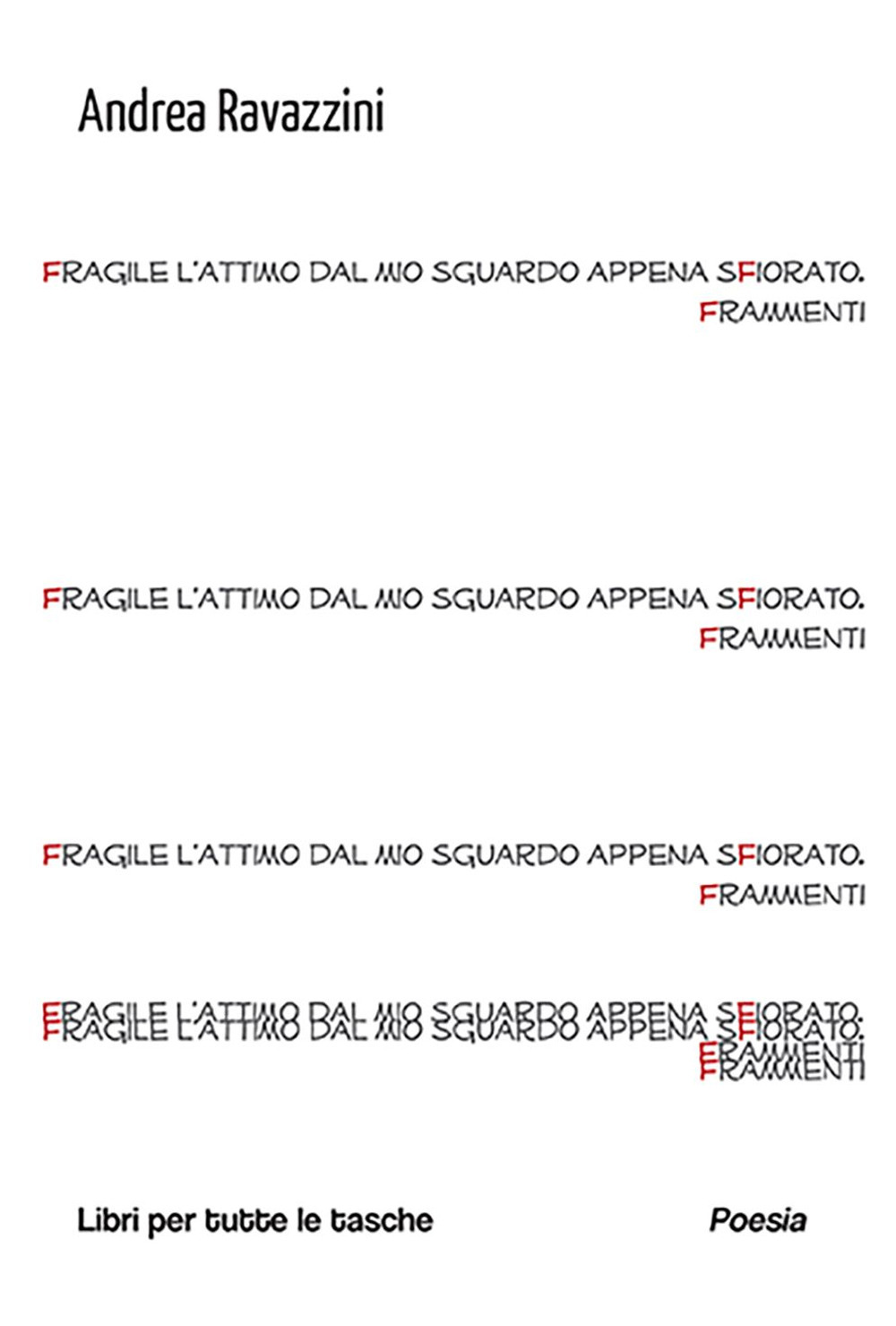 Fragile l'attimo dal mio sguardo appena sfiorato. Frammenti