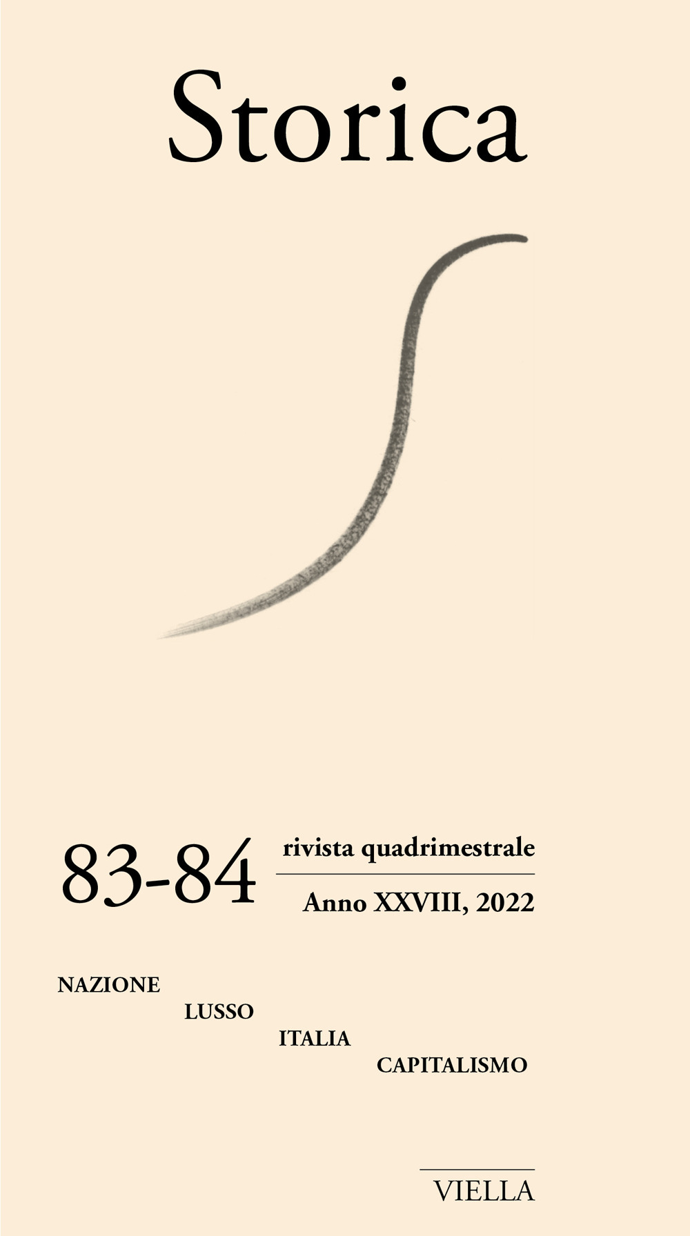 Storica (2022). Vol. 83-84: Nazione, lusso, Italia, capitalismo