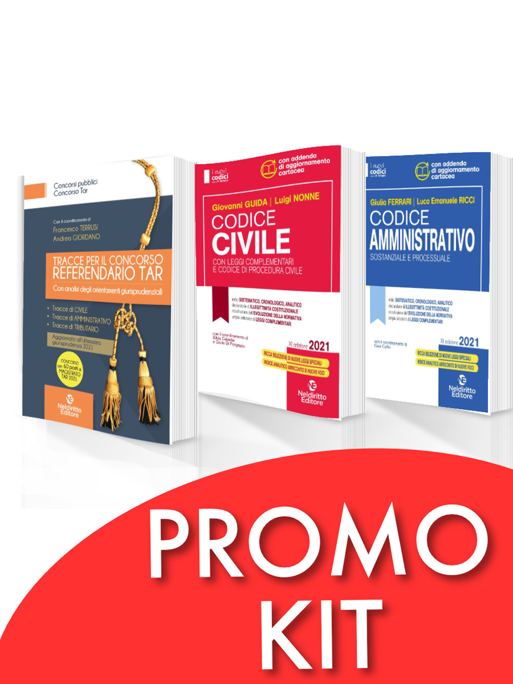 Kit completo per la preparazione di 60 referendari TAR: Codice Civile-Codice Amministrativo-Manuale 60 Referendari Tar-La Sentenza