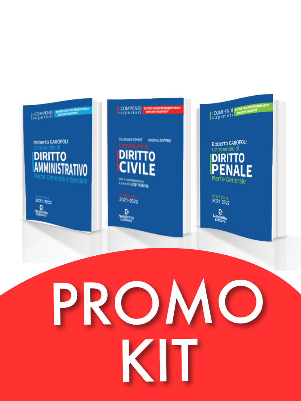 Kit 3 compendi superiori: Compendio superiore di civile+ Compendio superiore di amministrativo + Compendio superiore di penale. Parte generale. Nuova ediz.