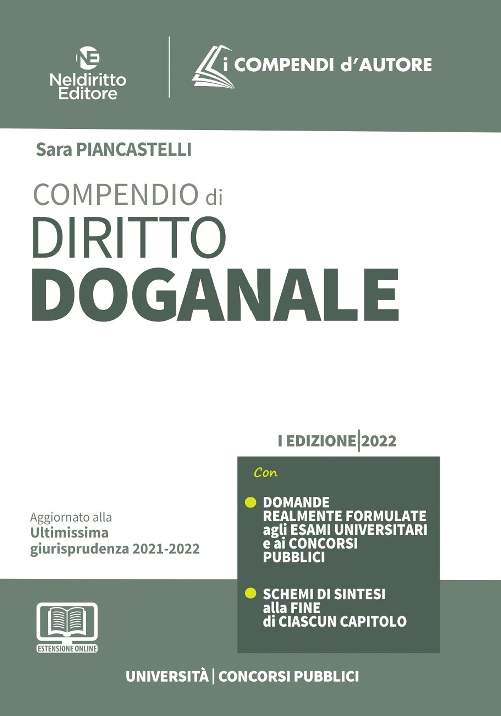 Compendio di diritto doganale 2022. Con espansione online