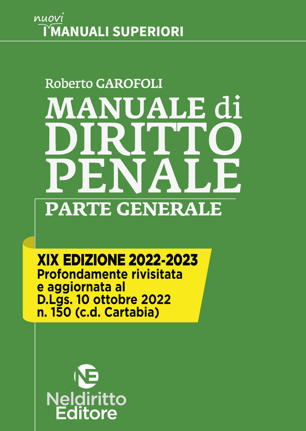 Manuale di diritto penale. Parte generale