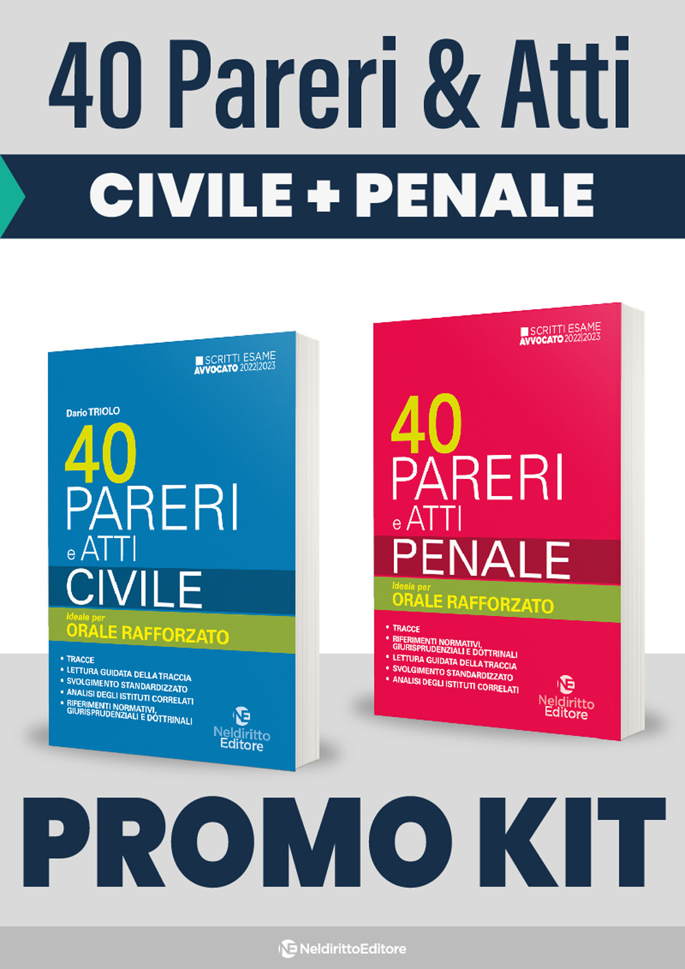 Kit 40 pareri di diritto penale-40 pareri di diritto civile