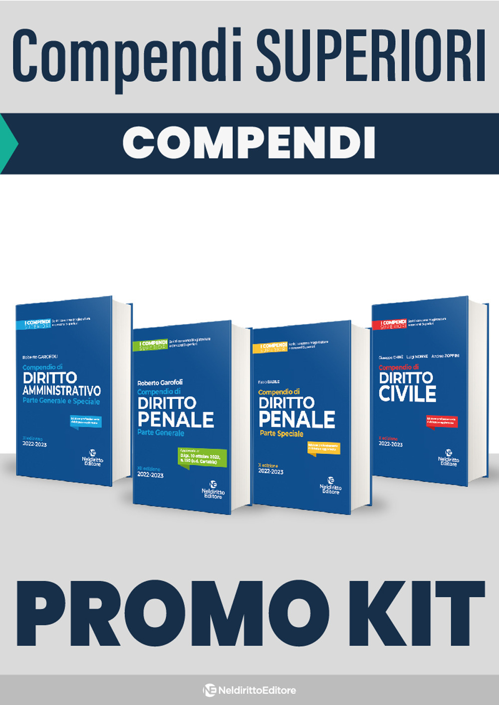 Kit Compendi superiori: Compendio di diritto civile-Compendio di diritto penale. Parte generale-Compendio di diritto penale. Parte speciale-Compendio di diritto amministrativo