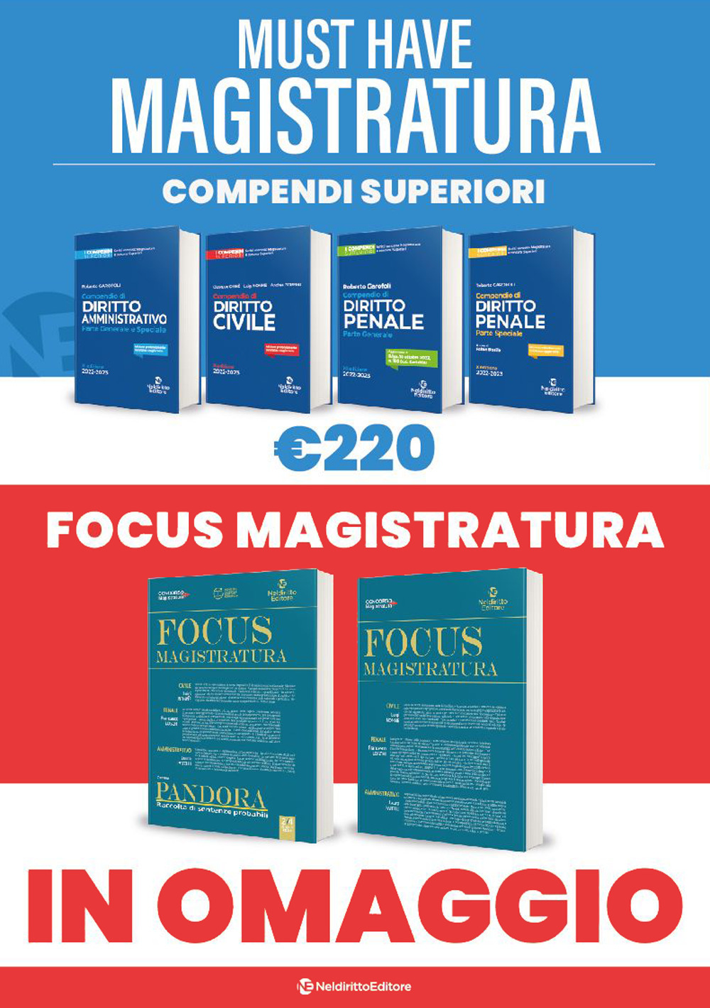 Must have magistratura: Kit 4 compendi superiori + 2 Focus