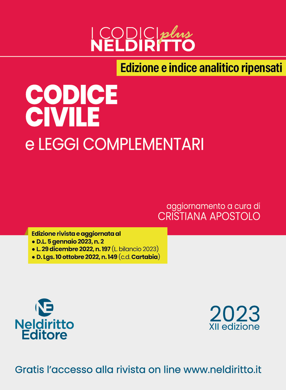 Codice civile e leggi complementari 2023