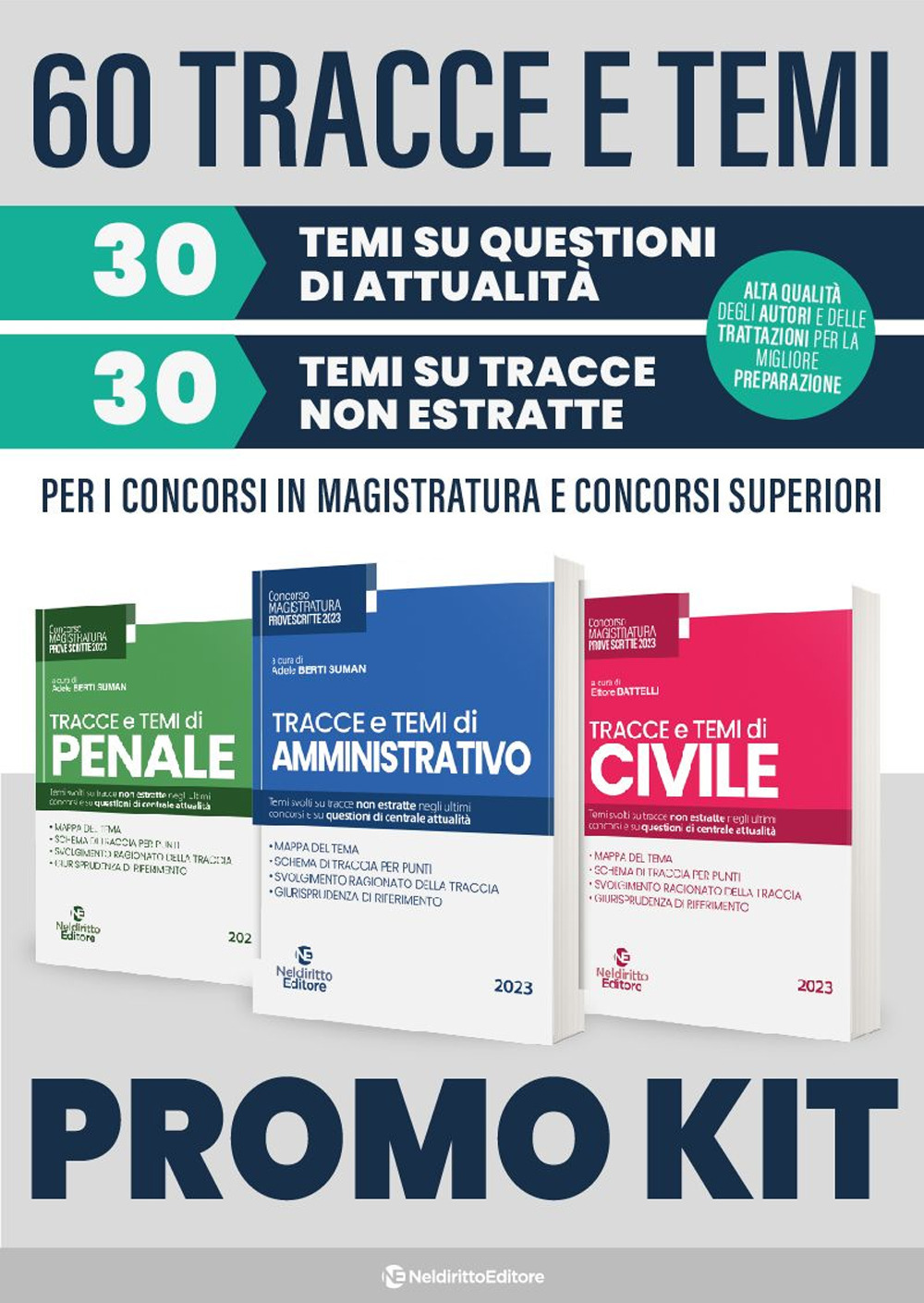 Kit: Tracce e temi di civile-Tracce e temi di penale-Tracce e temi di amministrativo