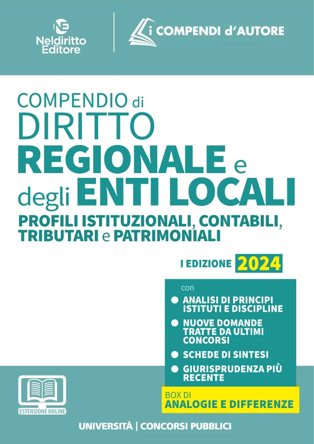 Compendio di diritto regionale e degli enti locali. Profili istituzionali, contabili e di ragioneria applicata 2024. Con espansione online