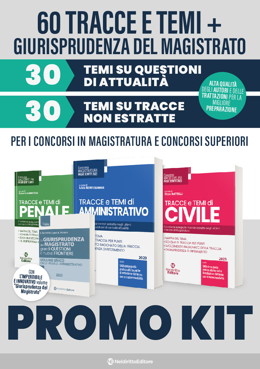 Kit: Tracce e temi di civile-Tracce e temi di penale-Tracce e temi di amministrativo-La giurisprudenza del magistrato. Nuova ediz.