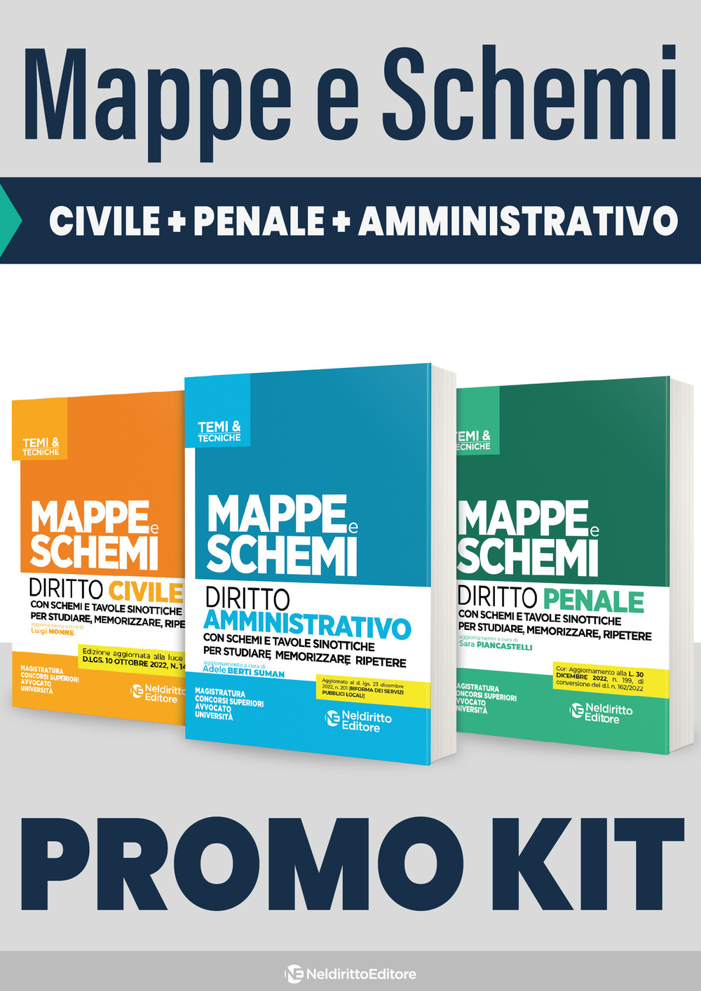 Mappe e schemi di diritto civile-Mappe e schemi di diritto penale-Mappe e schemi di diritto amministrativo. Nuova ediz.