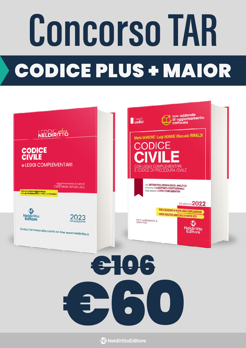 Kit TAR 2023: Codice civile plus-Codice civile con leggi complementari e codice di procedura civile